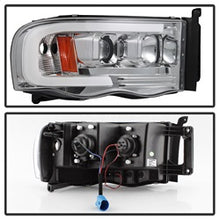 Load image into Gallery viewer, Dodge-Ram-1500-02-05-V2-Projector-Headlights---Light-Bar-Drl---Chrome-Pro-Yd-Dr02v2-Lb-C