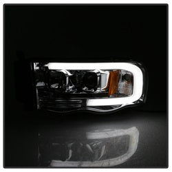 Dodge-Ram-1500-02-05-V2-Projector-Headlights---Light-Bar-Drl---Chrome-Pro-Yd-Dr02v2-Lb-C