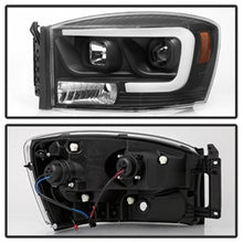 Load image into Gallery viewer, Dodge-Ram-1500-06-08-V2-Projector-Headlights---Light-Bar-Drl---Black-(Pro-Yd-Dr06v2-Lb-Bk)