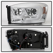 Load image into Gallery viewer, Dodge-Ram-1500-06-08-V2-Projector-Headlights---Light-Bar-Drl---Chrome-(Pro-Yd-Dr06v2-Lb-C)