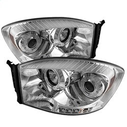 Dodge-Ram-1500-06-08Ram-2500-06-09-Projector-Headlights-Led-Halo-Led-Chrm-Pro-Yd-Dr06-Hl-C