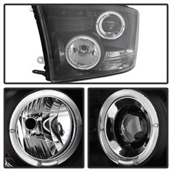 Dodge-Ram-1500-09-14-10-14-Projector-Headlights-Halogen--Led-Halo-Led---Blk-Pro-Yd-Dr09-Hl-Bk