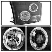 Load image into Gallery viewer, Dodge-Ram-1500-09-14-10-14-Projector-Headlights-Halogen--Led-Halo-Led---Blk-Pro-Yd-Dr09-Hl-Bk