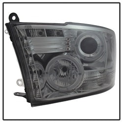 Dodge-Ram-1500-09-14-10-14-Projector-Headlights-Halogen--Led-Halo-Led--Smke-Pro-Yd-Dr09-Hl-Sm