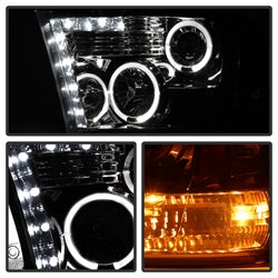 Dodge-Ram-1500-09-14-10-14-Projector-Headlights-Halogen--Led-Halo-Led--Smke-Pro-Yd-Dr09-Hl-Sm