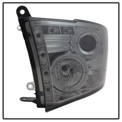 Dodge-Ram-1500-09-14-10-14-Projector-Headlights-Halogen--Led-Halo-Led--Smke-Pro-Yd-Dr09-Hl-Sm