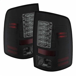 Dodge-Ram-1500-09-14-Led-Tail-Lights-Incandescent--Blk-Smke-Alt-Yd-Dram09-Led-Bsm