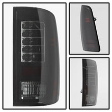 Load image into Gallery viewer, Dodge-Ram-1500-09-14-Led-Tail-Lights-Incandescent--Blk-Smke-Alt-Yd-Dram09-Led-Bsm
