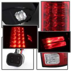 Dodge-Ram-1500-13-14-13-14-Led-Tail-Lights-Led-Model-Only---Red-Clear-Alt-Yd-Dram13-Led-Rc