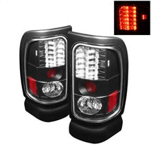 Load image into Gallery viewer, Dodge-Ram-1500-94-01Ram-25003500-94-02-Led-Tail-Lights-Black-Alt-Yd-Dram94-Led-Bk
