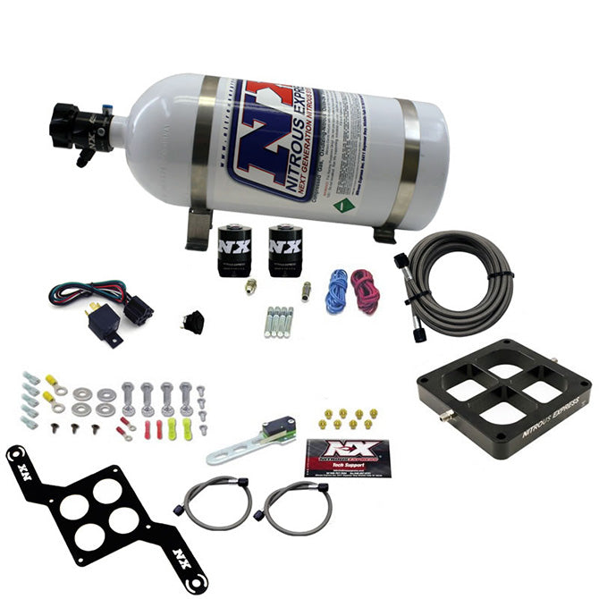 Dominator-Single-Entry-Crossbar-Pro-Power-Nitrous-Kit-(100-500Hp)-W10Lb-Bottle