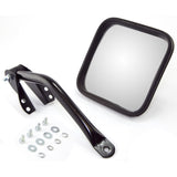 OMIX-ADA 11001.09 Door Mirror Kit, Left, Head/Arm, Black; 55-86 Jeep CJ