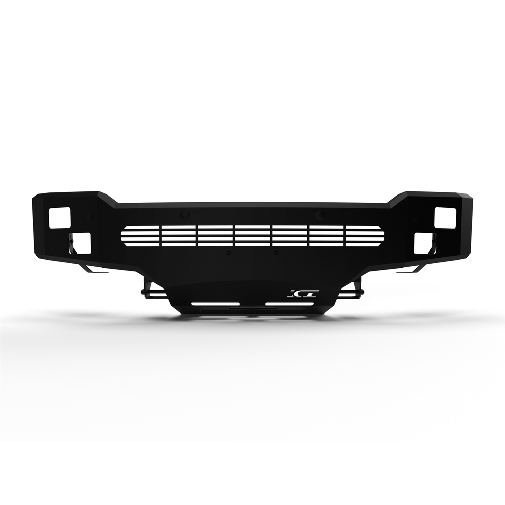 (Dpn)19C-Silverado-1500-Front-Non-Winch-Bumper-Dbl-3.5In-Square-Light-Holes