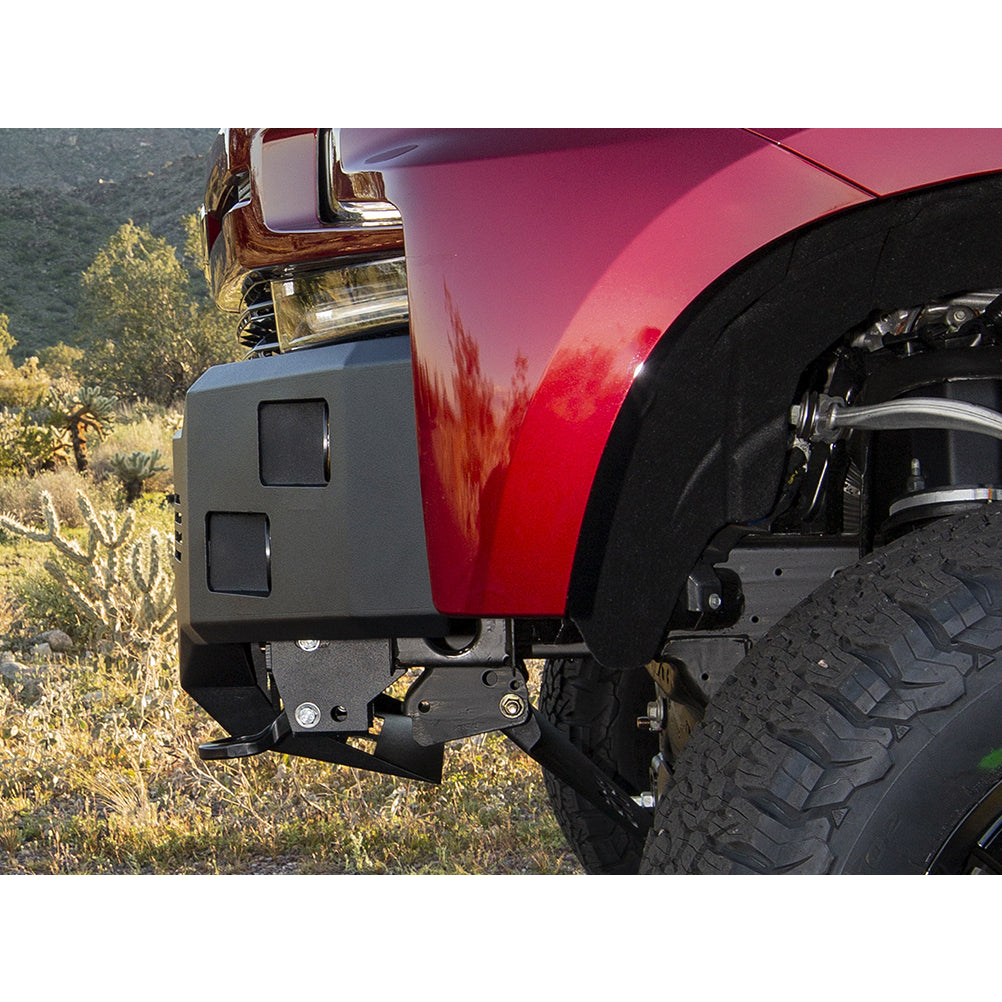 (Dpn)19C-Silverado-1500-Front-Non-Winch-Bumper-Dbl-3.5In-Square-Light-Holes