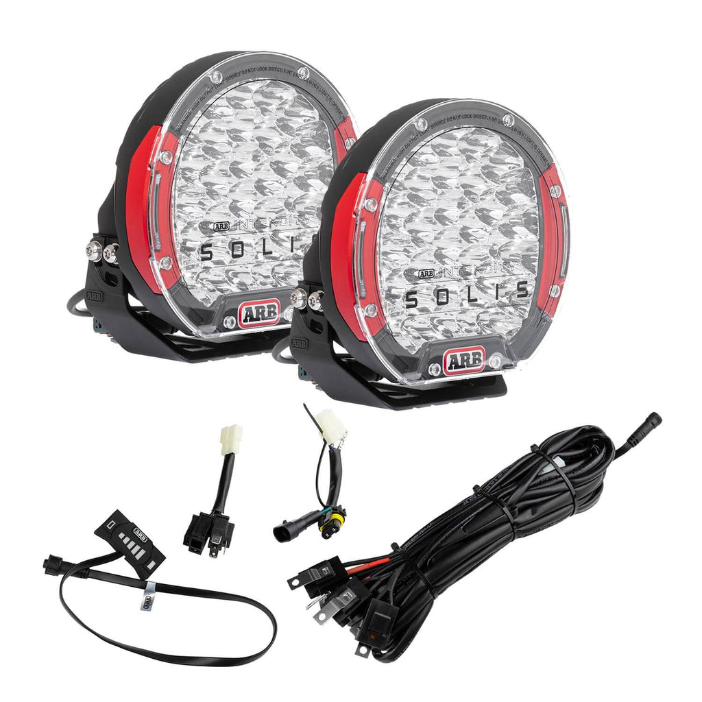 Driving-Light-Kit-Arb-Intensity-Solis;-Includes-Sjb36f-X2-And-Sjbharn-X1