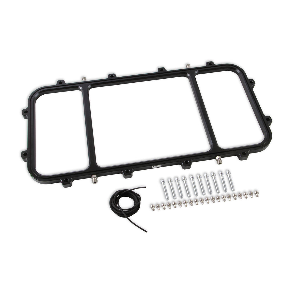 Dry-Nitrous-Plate-For-Holley-Gen-V-Lt-Hi-Ram-Efi-Intake-Manifolds---Black