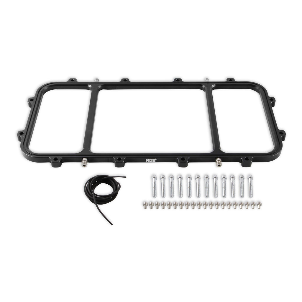 Dry-Nitrous-Plate-For-Holley-Gen-V-Lt-Hi-Ram-Efi-Intake-Manifolds---Black