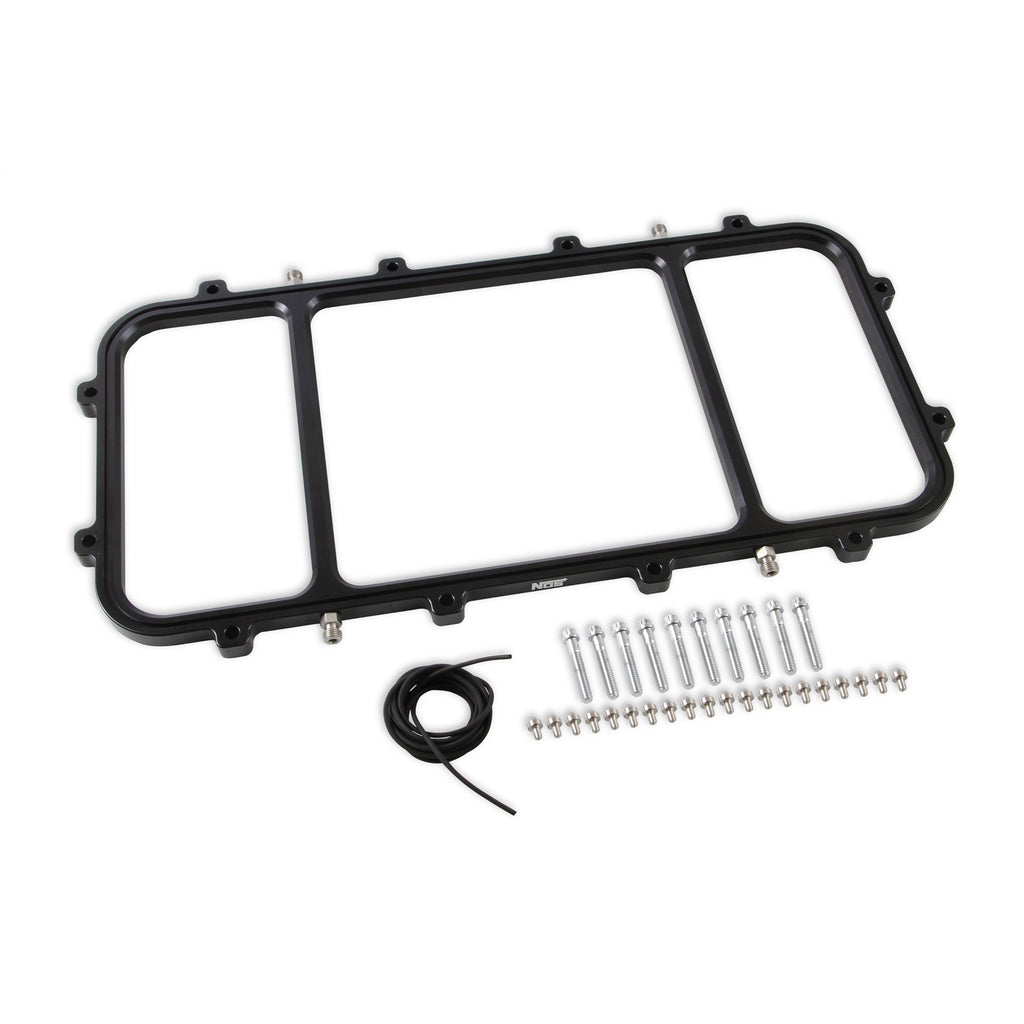 Dry-Nitrous-Plate-For-Holley-Gen-V-Lt-Hi-Ram-Efi-Intake-Manifolds---Black