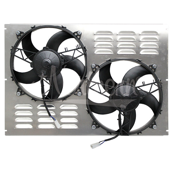 Dual-11In-High-Cfm-Elec.-Fan--Shroud-Assy.