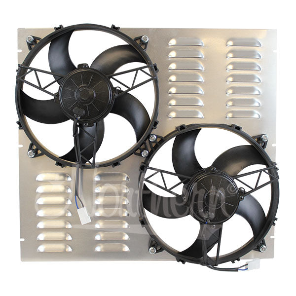 Dual-11In-High-Cfm-Elec.-Fan--Shroud-Assembly