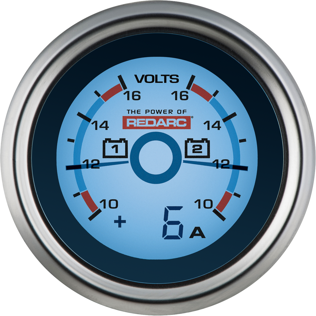 Dual-Battery-Voltage-Gauge-WOptional-Current-Display---52Mm