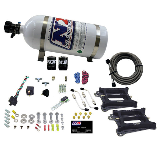 Dual-HolleyGasoline-Nitrous-Kit-(100-500Hp)-W10Lb-Bottle