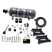 Load image into Gallery viewer, Dual-HolleyGasoline-Nitrous-Kit-(100-500Hp)-WComposite-Bottle