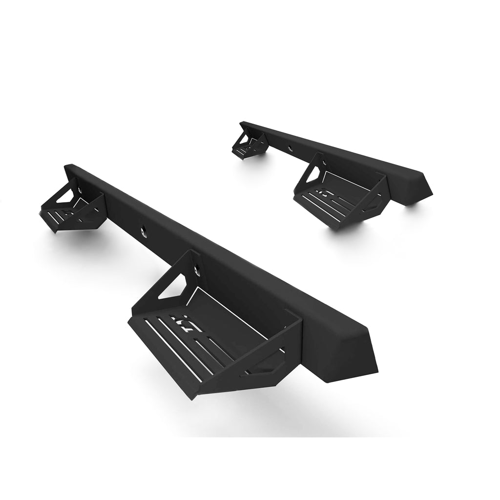 Dual-Step,-Reinforced-Aluminum;-Black;-Rust-Free;-Bolt-On