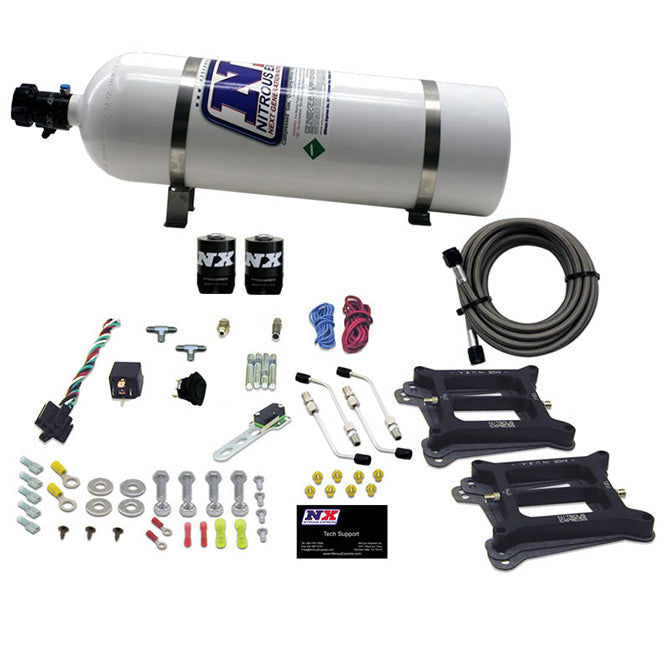 Dual4150Alcohol-Nitrous-Kit-(50-300Hp)-W15Lb-Bottle