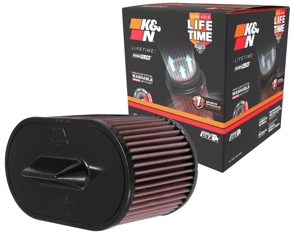 K&N E-0651 Replacement Air Filter for Select Maserati Ghibli, Maserati Levante, Maserati Quattroporte