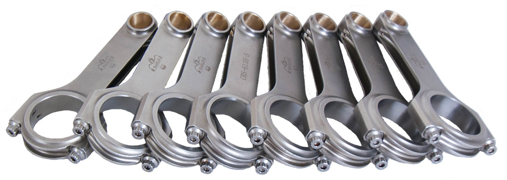 EAGLE CRS61353D BBC 4340 Forged H-Beam Rods 6.135