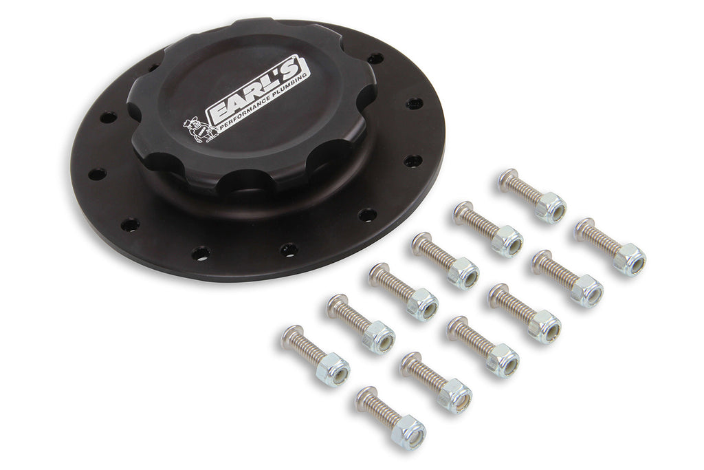 EARLS 166017ERL Alm Fuel Cell Cap & Bung w/12 Bolt Flange