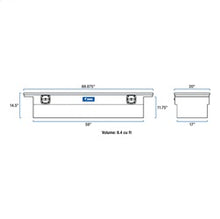 Load image into Gallery viewer, UWS EC10001 Chevrolet; Dodge; Ford; GMC... Truck Tool Box for Select Chevrolet Silverado 1500, Chevrolet Silverado Classic, Chevrolet Silverado HD, Chevrolet Silverado HD Classic, Chevrolet Silverado LD, Chevrolet Silverado 2500, Chevrolet Silverado HD,