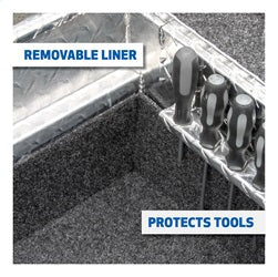 UWS EC10001 Chevrolet; Dodge; Ford; GMC... Truck Tool Box for Select Chevrolet Silverado 1500, Chevrolet Silverado Classic, Chevrolet Silverado HD, Chevrolet Silverado HD Classic, Chevrolet Silverado LD, Chevrolet Silverado 2500, Chevrolet Silverado HD,