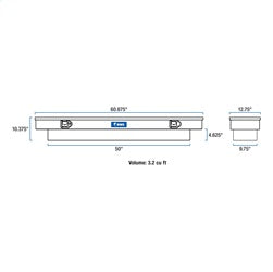 UWS EC10241 Chevrolet; GMC; Honda; Hummer... Truck Tool Box for Select Chevrolet Colorado, Chevrolet S10, GMC Canyon, GMC Sonoma, Honda Ridgeline, Hummer H3T
