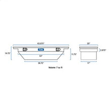 Load image into Gallery viewer, UWS EC10291 Chevrolet; Dodge; GMC; Nissan... Truck Tool Box for Select Chevrolet Colorado, Dodge Dakota, GMC Canyon, Nissan Frontier, Ram Dakota, Suzuki Equator, Toyota Tacoma