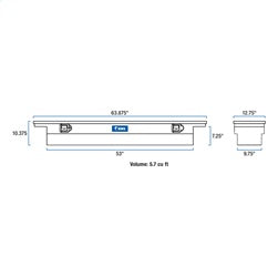 UWS EC10311 Chevrolet; Dodge; Ford; GMC... Truck Tool Box for Select Chevrolet Colorado, Dodge Dakota, Ford Explorer Sport Trac, Ford F-150, Ford F-150 Heritage, Ford Ranger, GMC Canyon, Mazda B2300, Mazda B2500, Mazda B3000, Mazda B4000, Nissan