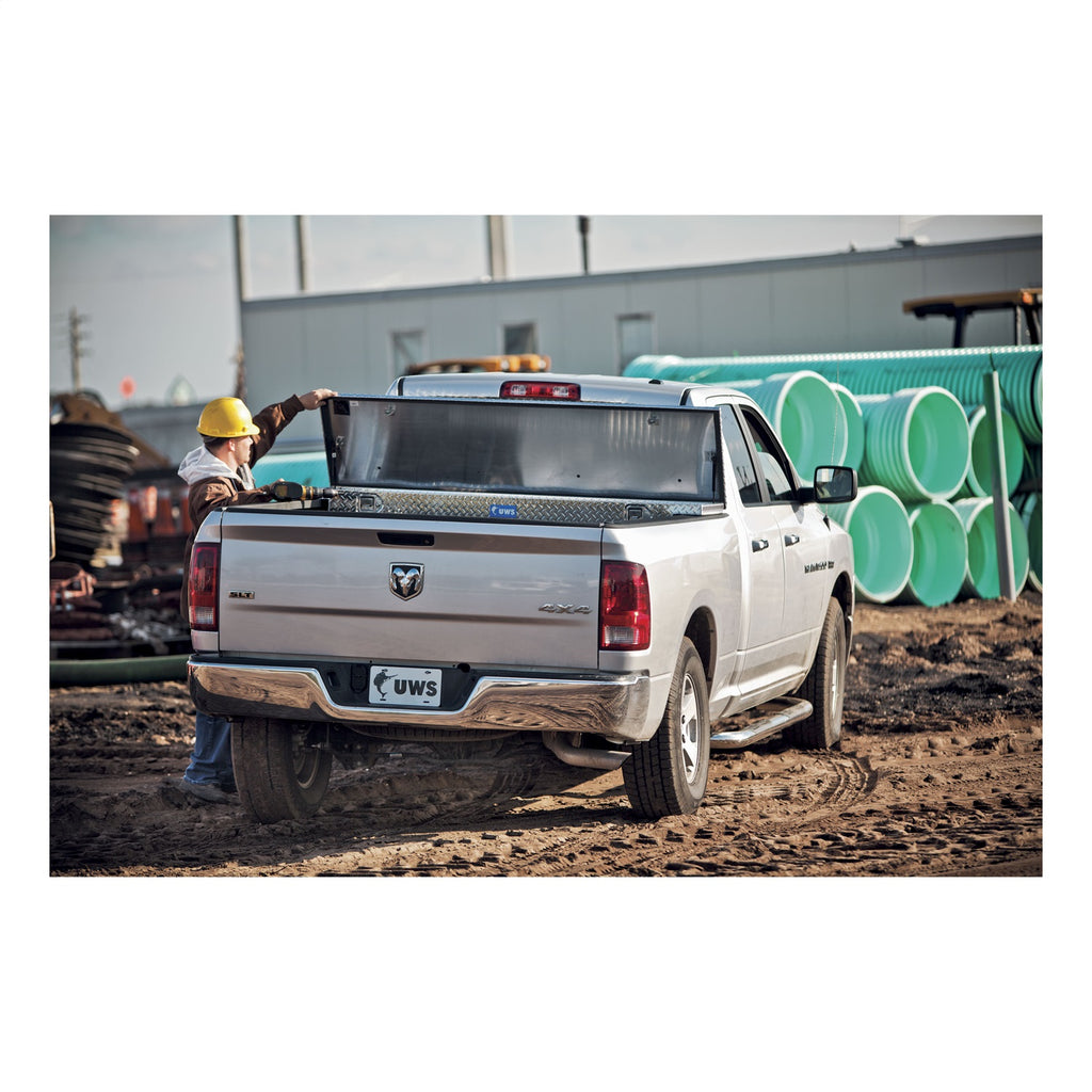 UWS EC10581 Dodge; Ford; Ram Truck Tool Box for Select Dodge Ram 1500, Dodge Ram 2500, Dodge Ram 3500, Ford F-250, Ford F-250 Super Duty, Ford F-350 Super Duty, Ford F-450 Super Duty, Ram 1500, Ram Classic, Ram 2500, Ram
