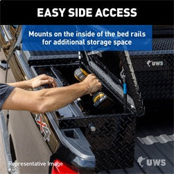 UWS EC30091-MK2 Truck Bed Side Rail Tool Box