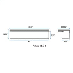 UWS EC30202 Truck Bed Side Rail Tool Box