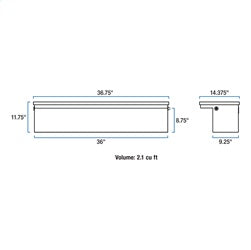 UWS EC30363 Truck Bed Side Rail Tool Box