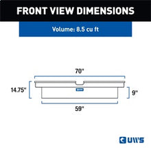 Load image into Gallery viewer, UWS EC50008 Chevrolet; Dodge; Ford; GMC... Truck Tool Box for Select Chevrolet C1500, Chevrolet C2500, Chevrolet K1500, Chevrolet K2500, Chevrolet Silverado 1500, Chevrolet Silverado Classic, Chevrolet Silverado LD, Chevrolet Silverado 2500, Chevrolet