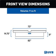 Load image into Gallery viewer, UWS EC50009 Dodge; Ford; Ram Truck Tool Box for Select Dodge Ram 1500, Dodge Ram 2500, Dodge Ram 3500, Ford F-250, Ford F-250 Super Duty, Ford F-350 Super Duty, Ford F-450 Super Duty, Ram 1500, Ram Classic, Ram 2500, Ram