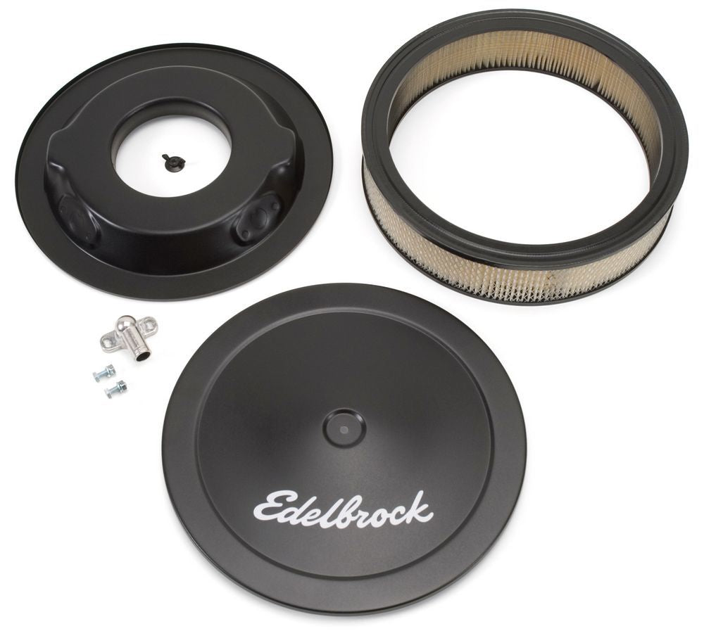 EDELBROCK 1223 14in Signature Series A/C - Black