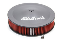 Load image into Gallery viewer, EDELBROCK 1225 Pro-Flow Air Cleaner Kit 14in x 3in Black