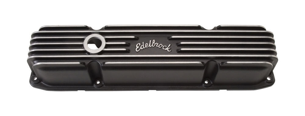 EDELBROCK 41923 BBM Classic Finned V/C's - Black