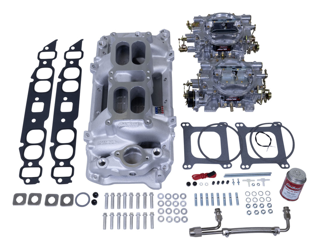 Edelbrock 2065 AVS2 for Select Chevrolet B60, Chevrolet B7, Chevrolet Bel Air, Chevrolet Biscayne, Chevrolet Blazer, Chevrolet Brookwood, Chevrolet C10, Chevrolet C10 Pickup, Chevrolet C10 Suburban, Chevrolet C1500, Chevrolet C20, Chevrolet C20 Pickup,