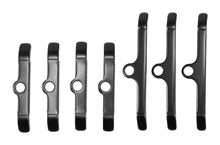 Load image into Gallery viewer, Edelbrock 44143 Hold-Down Tab Kit for Big-Block Chevy in Black Finish (Qty 7) for Select Chevrolet Bel Air, Chevrolet Biscayne, Chevrolet Blazer, Chevrolet Brookwood, Chevrolet C10, Chevrolet C10 Pickup, Chevrolet C10 Suburban, Chevrolet C20, Chevrolet