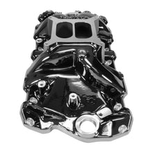 Load image into Gallery viewer, Edelbrock 7101-bp Performer RPM SBC Intake Manifold, Black Plasma for Select Avanti II, Checker Aerobus, Checker Deluxe, Checker Marathon, Checker Taxicab, Chevrolet 3B, Chevrolet 3C, Chevrolet 3D, Chevrolet 3E, Chevrolet 3F, Chevrolet 3G, Chevrolet Bel