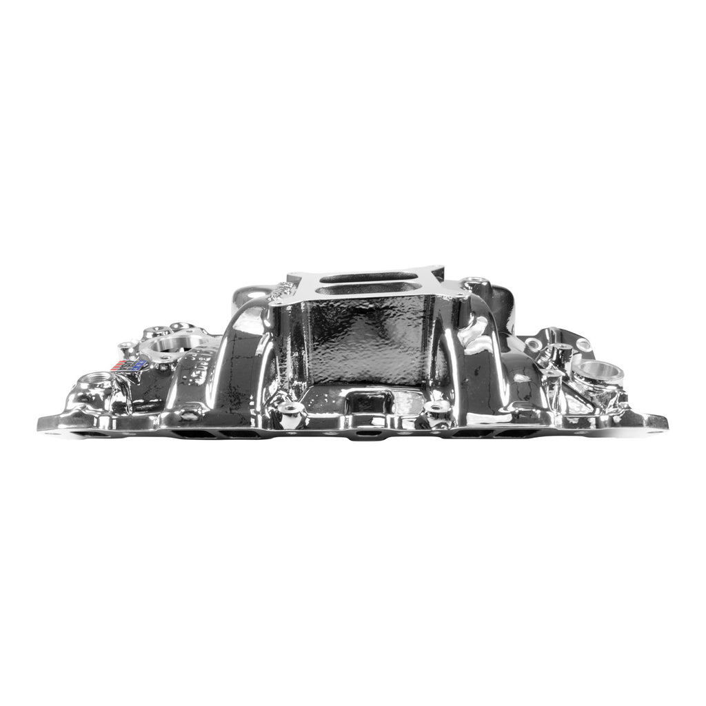 Edelbrock 7101-CP Performer RPM SBC Intake Manifold, Chrome Plasma for Select Avanti II, Checker Aerobus, Checker Deluxe, Checker Marathon, Checker Taxicab, Chevrolet 3B, Chevrolet 3C, Chevrolet 3D, Chevrolet 3E, Chevrolet 3F, Chevrolet 3G, Chevrolet Bel